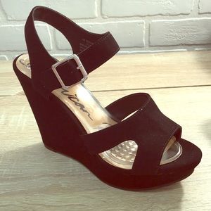 American Rag black platform wedge shoes.